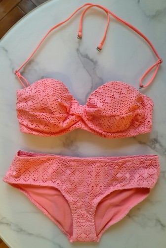 Bandeau bikini in lachs - in,