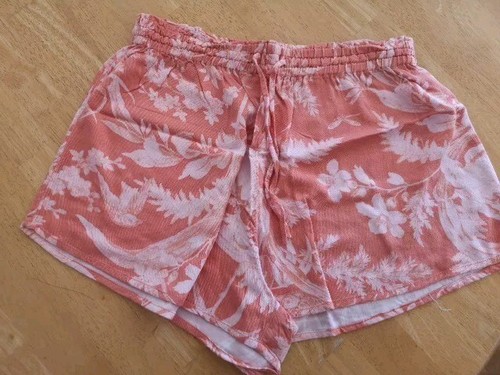 Shorts lachsfarben geblümt - shorts, m