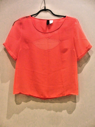 Lachs pink neon farb - farb., leicht
